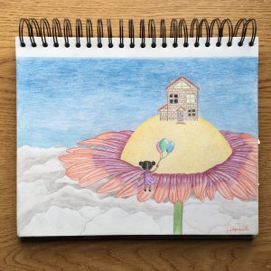 Flower Dreams- Colored Pencil