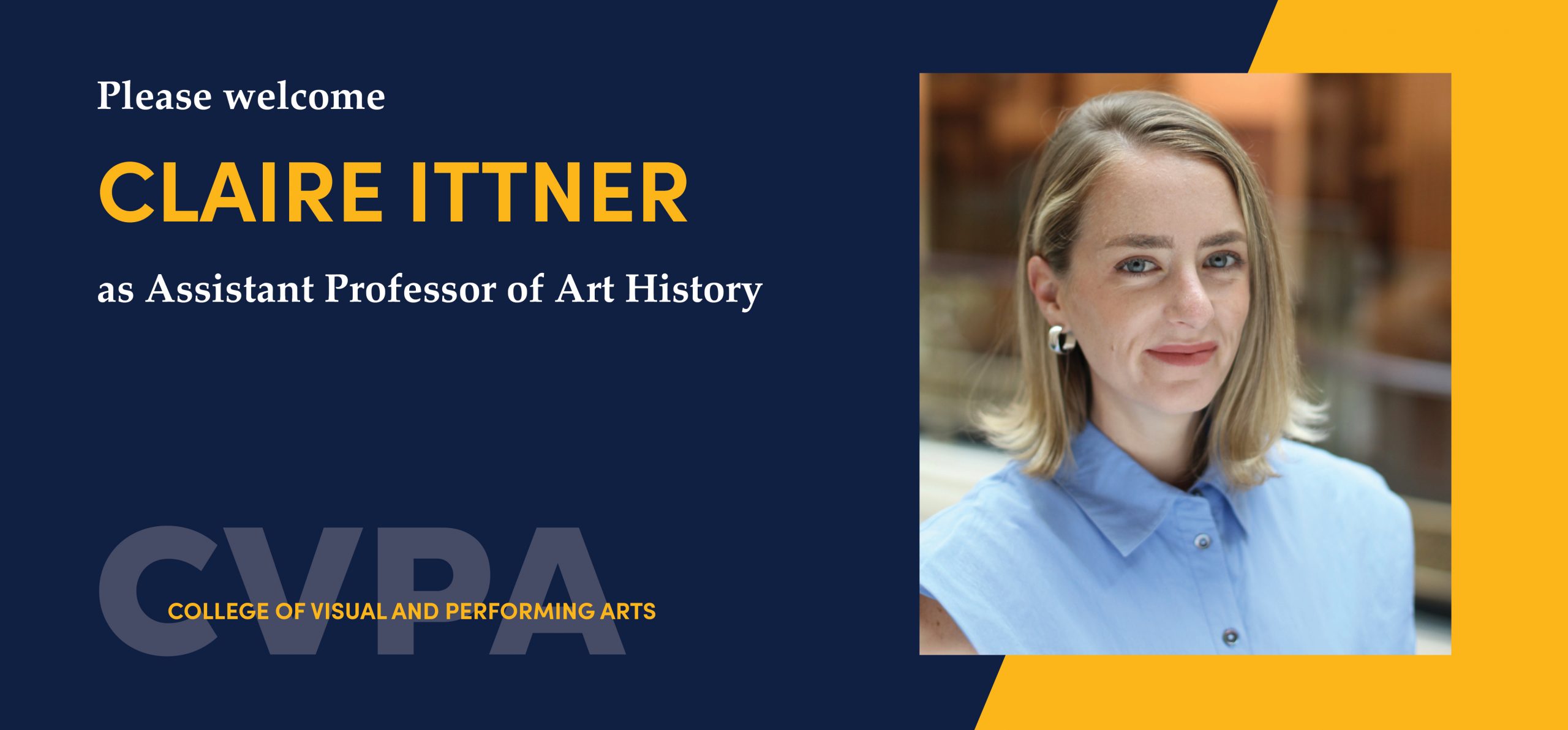 Claire Ittner Named as Assistant Professor of Art History