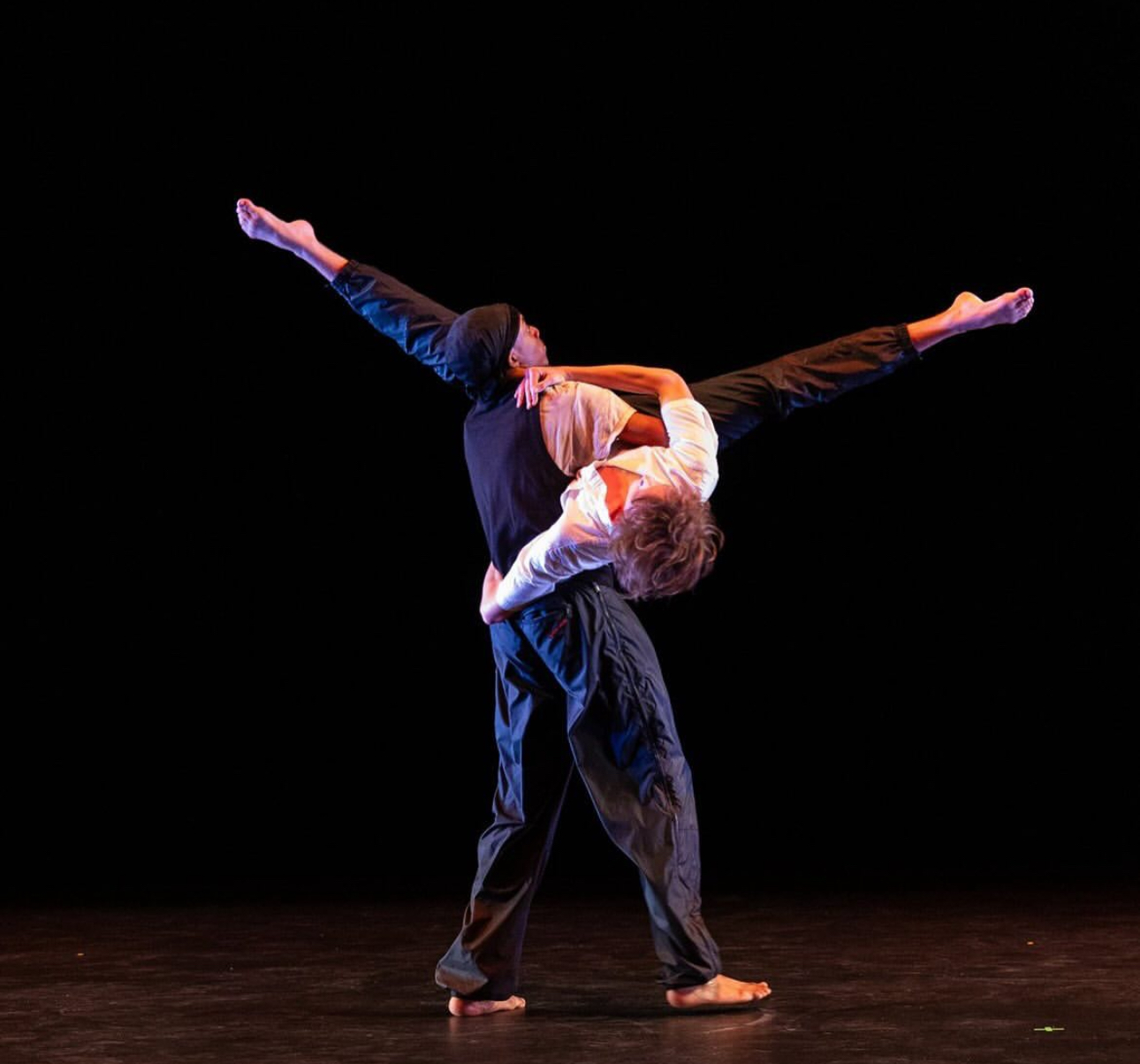 School of Dance production photo, two dancers