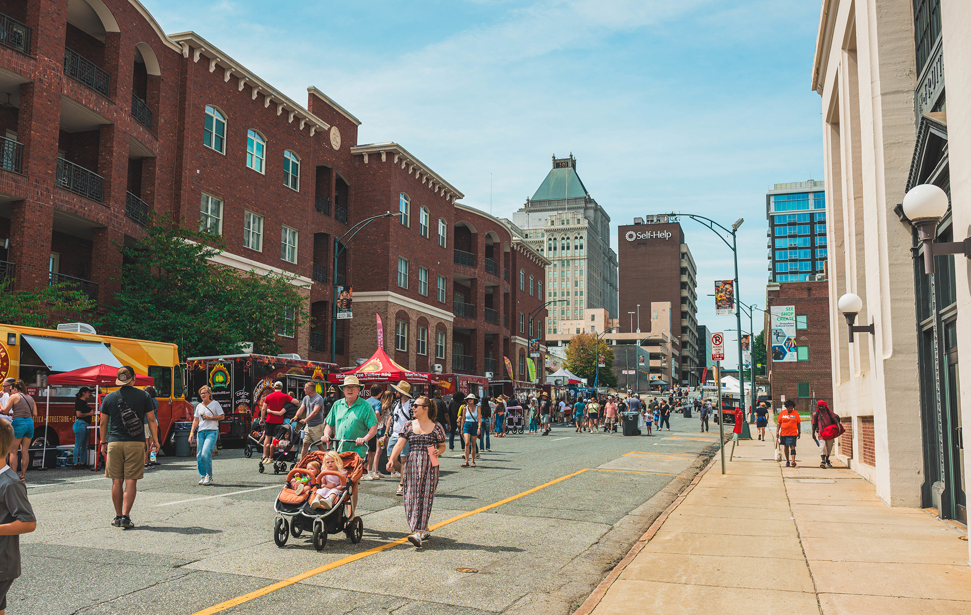 Downtown Greensboro, 2025 Folk Festival candid photo