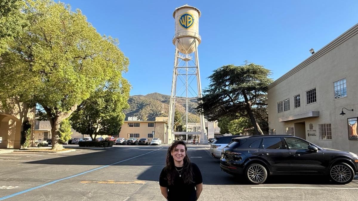 Alumna Katie Lambert at Warner Brothers