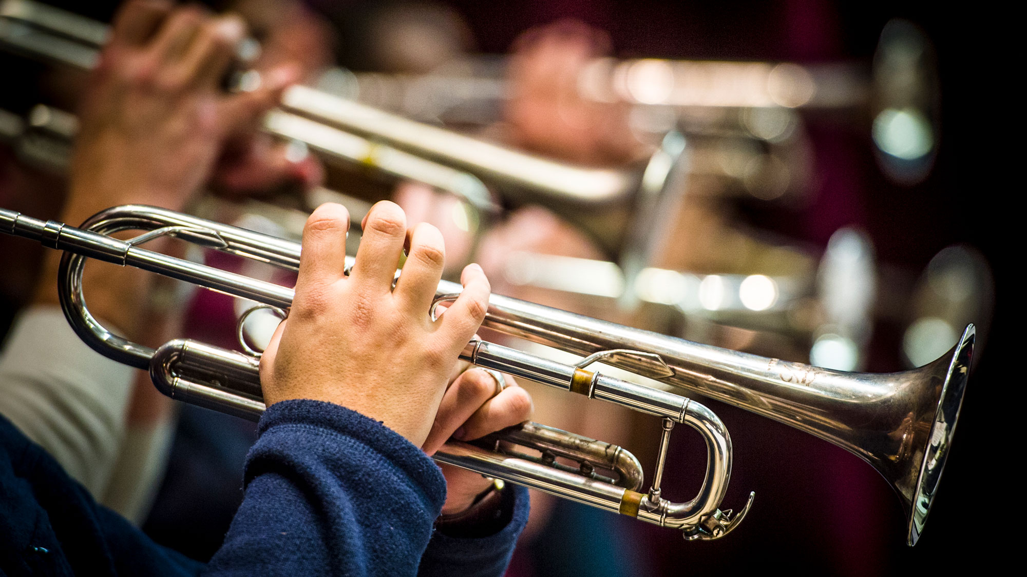 Brass Day Feature Image Trumpets
