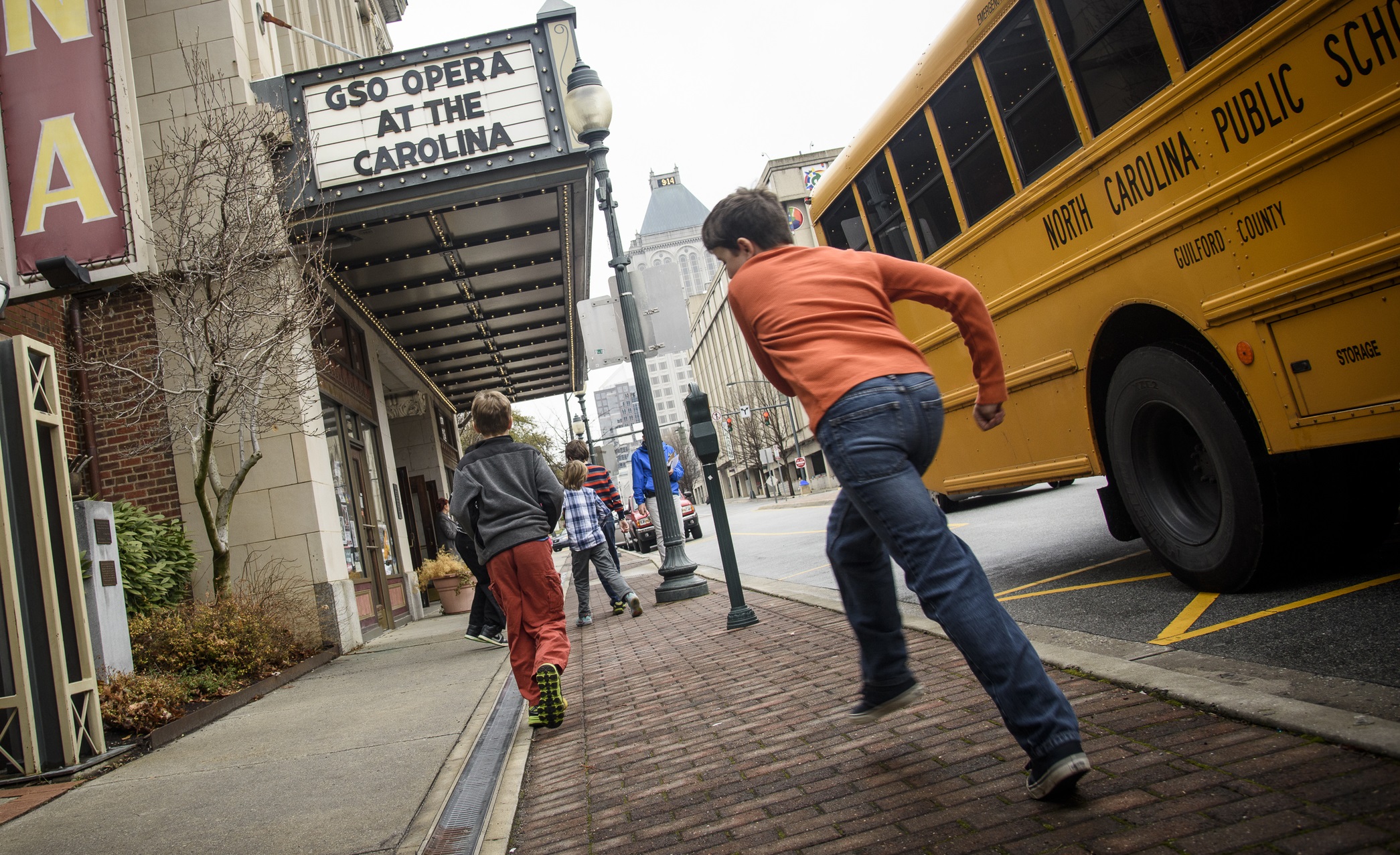 UNCG's Opera program performs for Guilford County students at the Carolina Theatre on Tuesday, February 10, 2015.