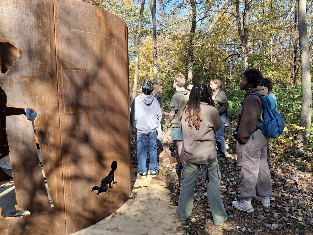 Art students viewing project at Creative Aging network