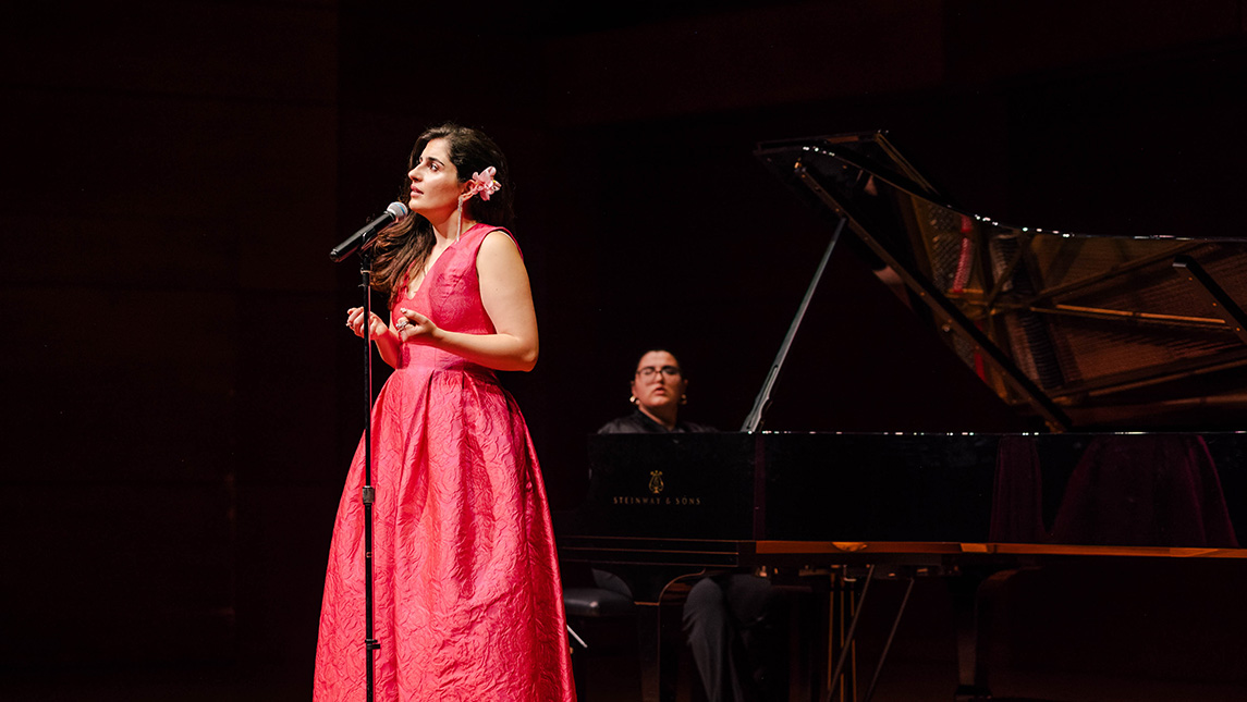 Vesa Basha Commencement Profile, performance photo