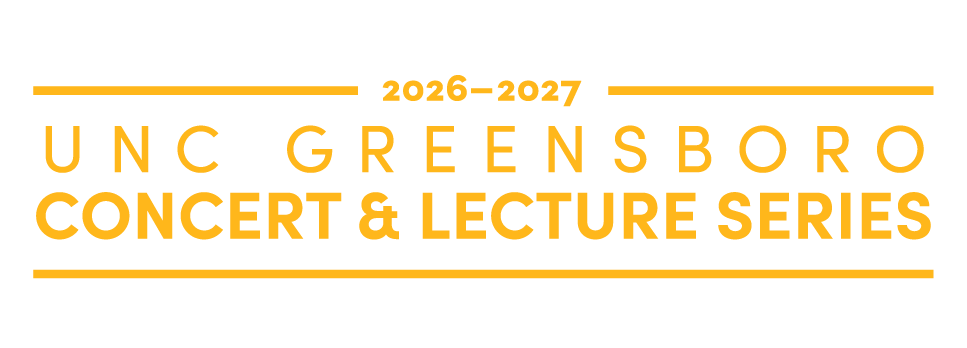 UNC Greensboro University Concert & Lecture Series, 2026-2027 season logo