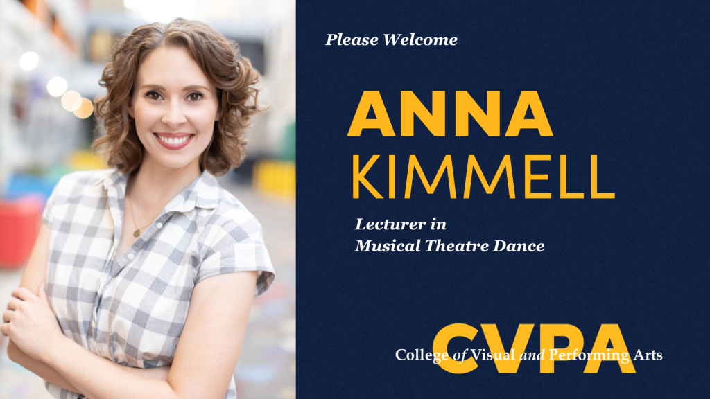 Announcement of Anna Kimmell as new Lecturer in Musical Theatre Dance