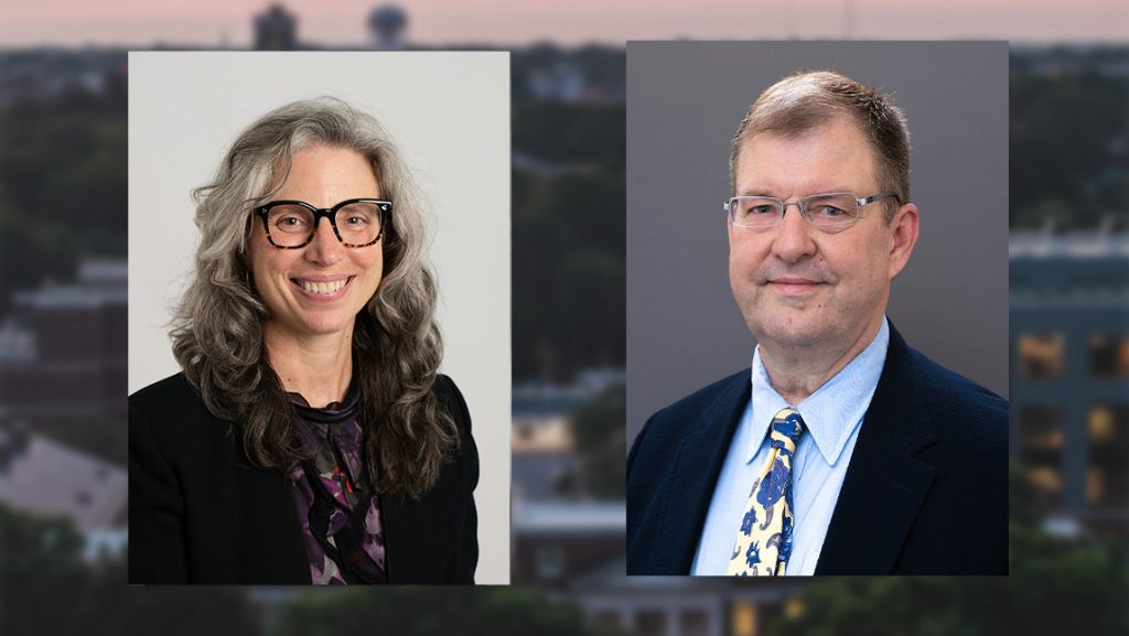 Photo of Fulbright Awardees Rachele Riley and Dr. James Anderson