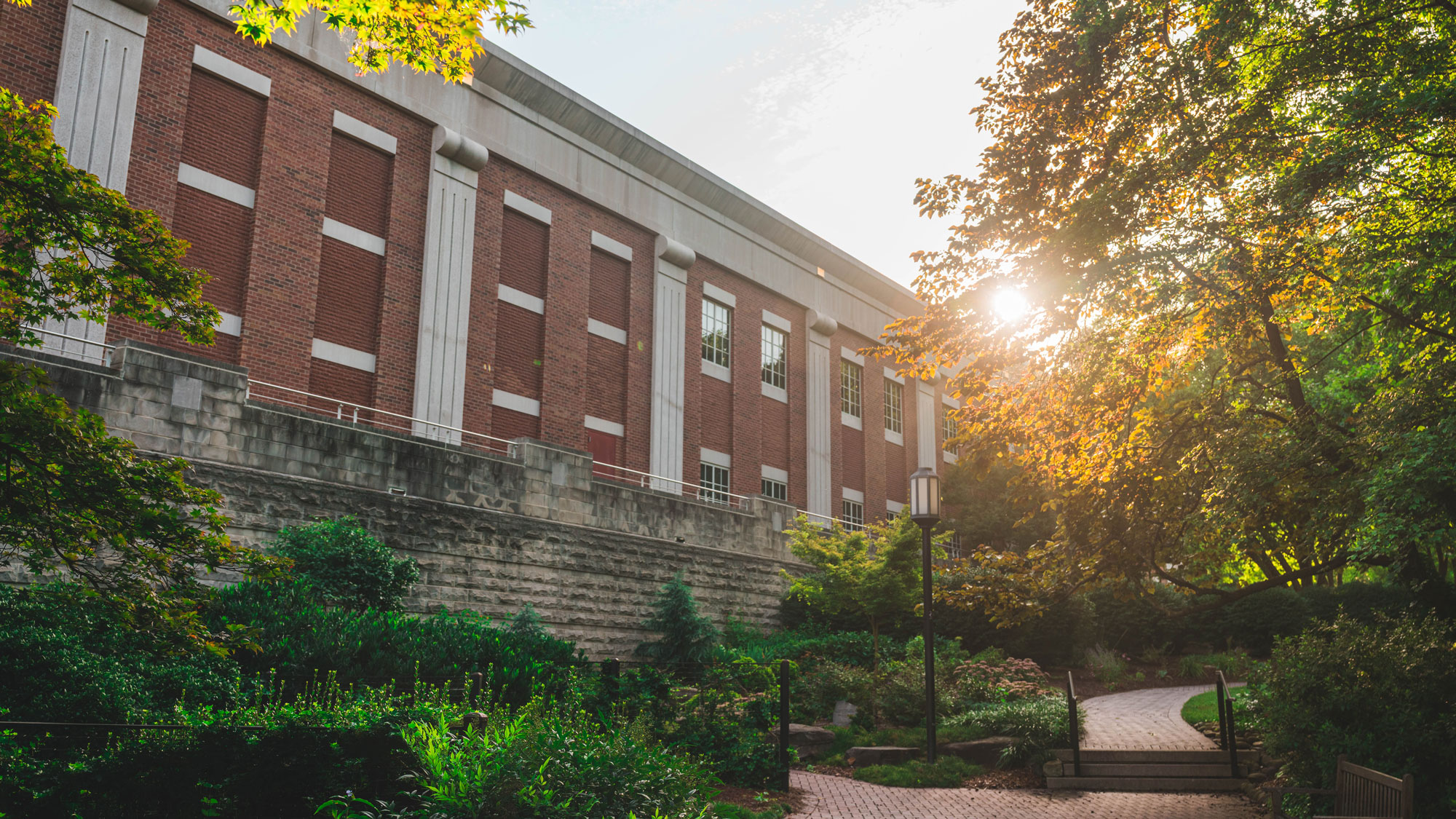 Music Building exterior from Herring Garden Feature School of Music