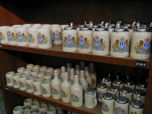 And more beer mugs. Of course, Munich is the home of Octoberfest.
